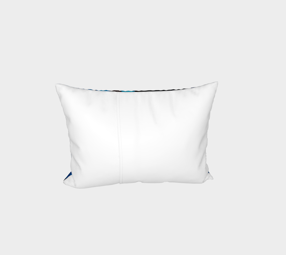 Blue Daisy Bed Pillow Sham