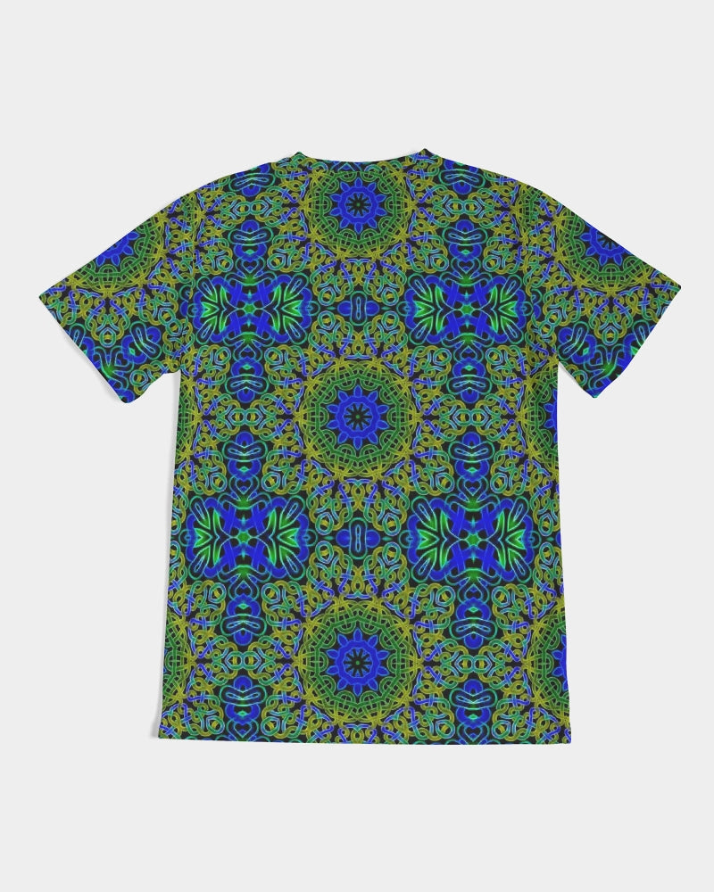 Blue Green Celtic Kaleidoscope Men's Tee