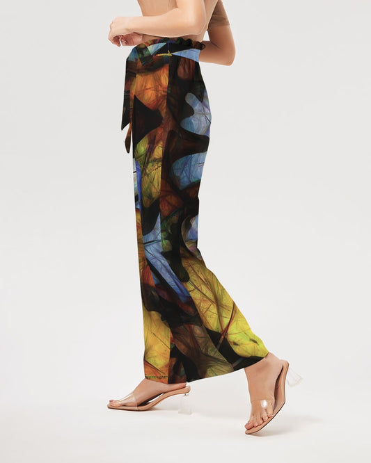 Mid October Leaves Women's High-Rise Wide Leg Pants
