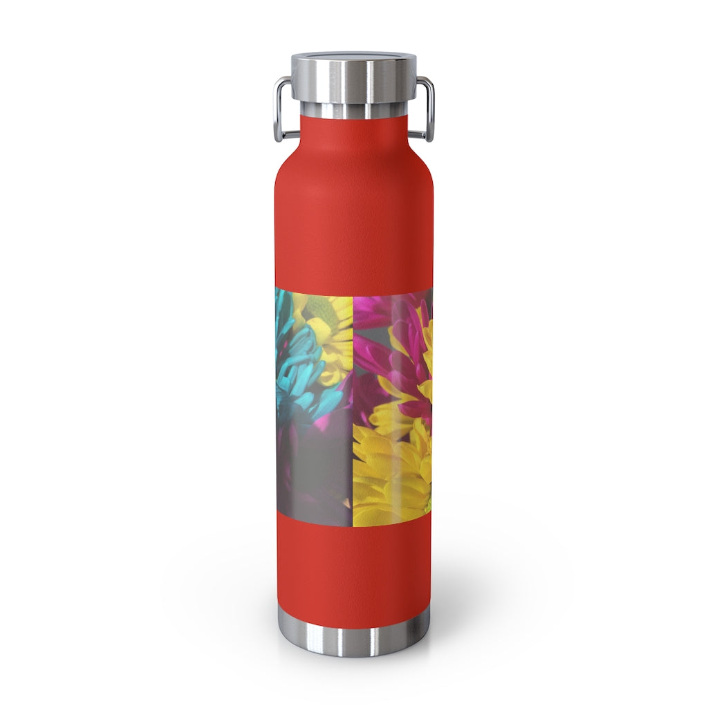Raw Flowers 4 22oz Vacuum Insulated Bottle
