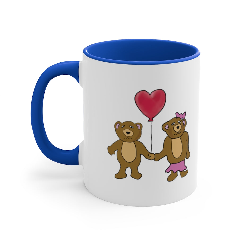 Teddy Bear Valentine 11oz Accent Mug
