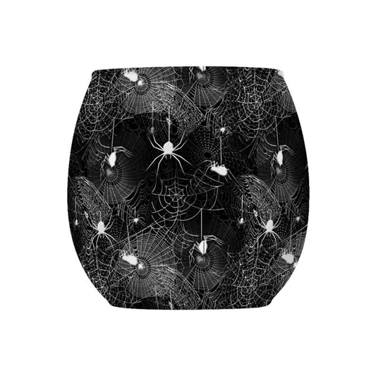 Spider Webs Glass Tea Light Holder