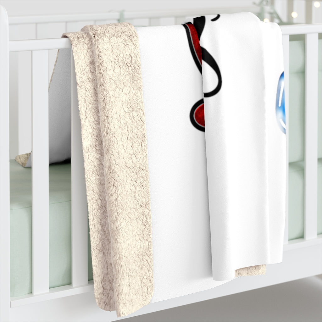 Let It Snow Sherpa Fleece Blanket