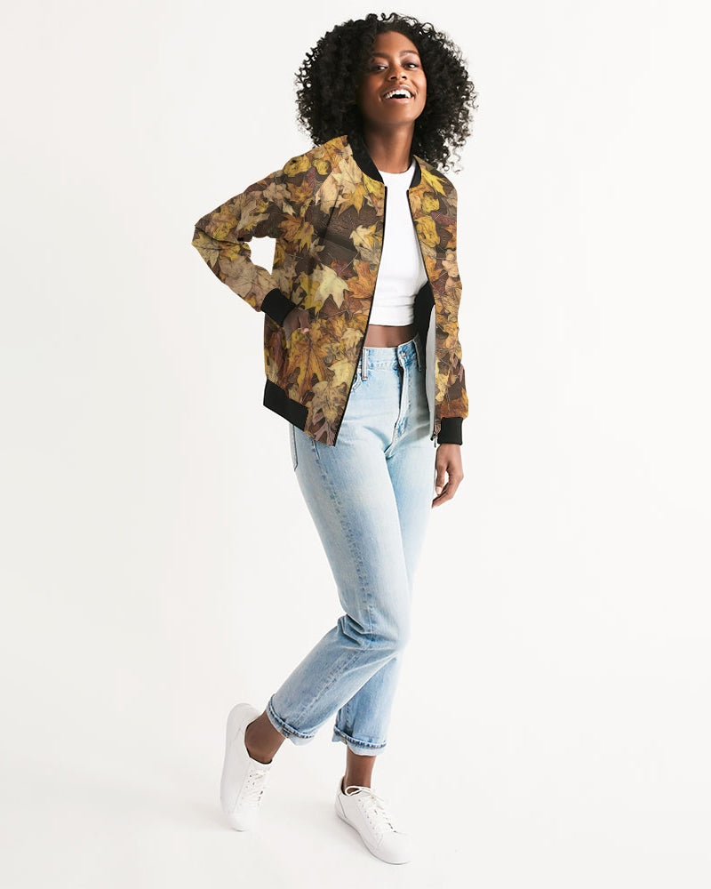 Late October Leaves Women's Bomber Jacket