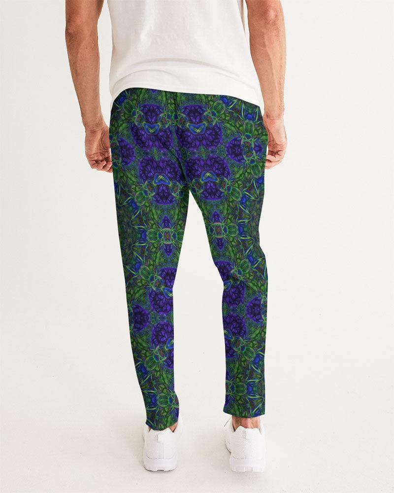 blue Green Ribbon Kaleidoscope Men's Joggers