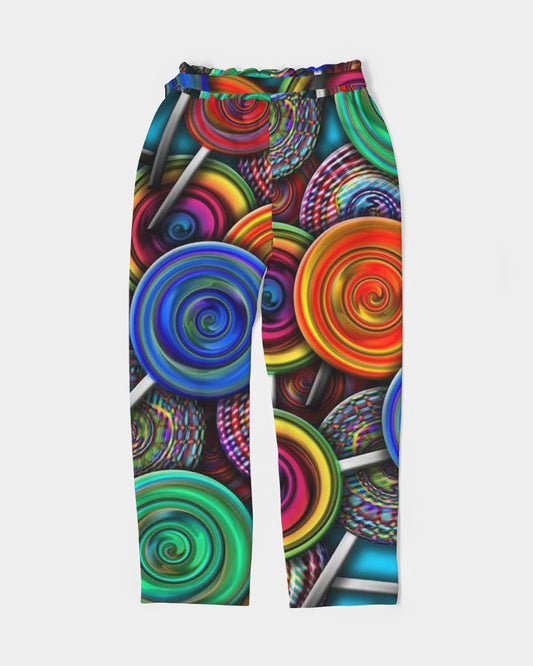 Colorful Lollipops Women's Belted Tapered Pants