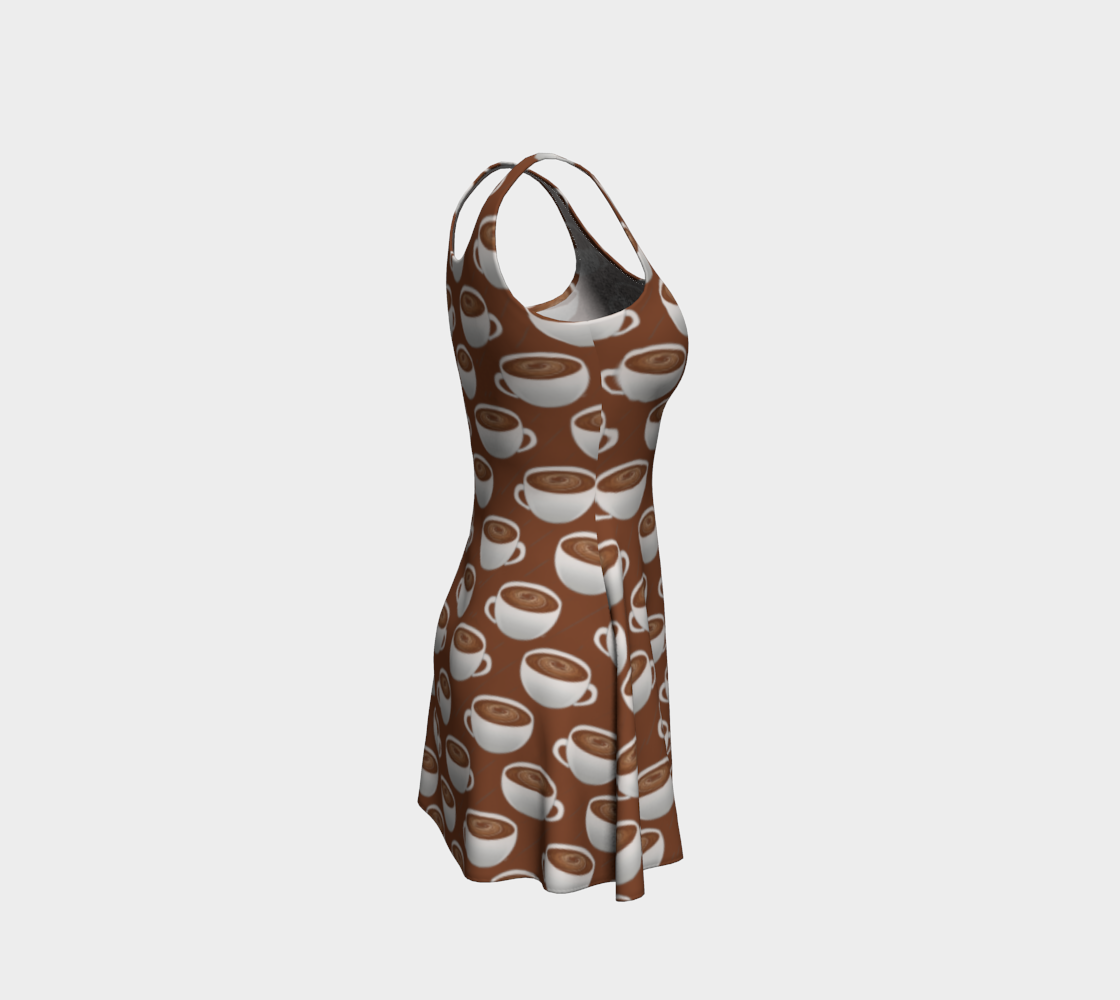 Coffee on Coffee Flare Dress
