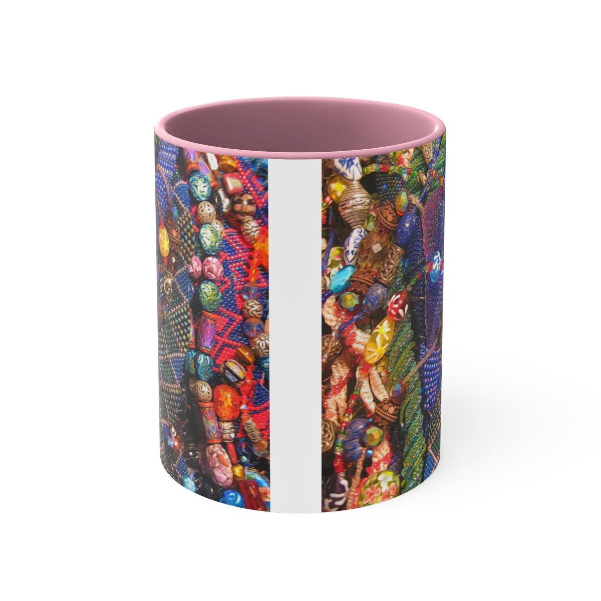 Beaded Jewelry Still Life Accent Coffee Mug, 11oz