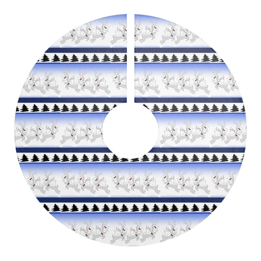 Reindeer Sweater Pattern Christmas Tree Skirts