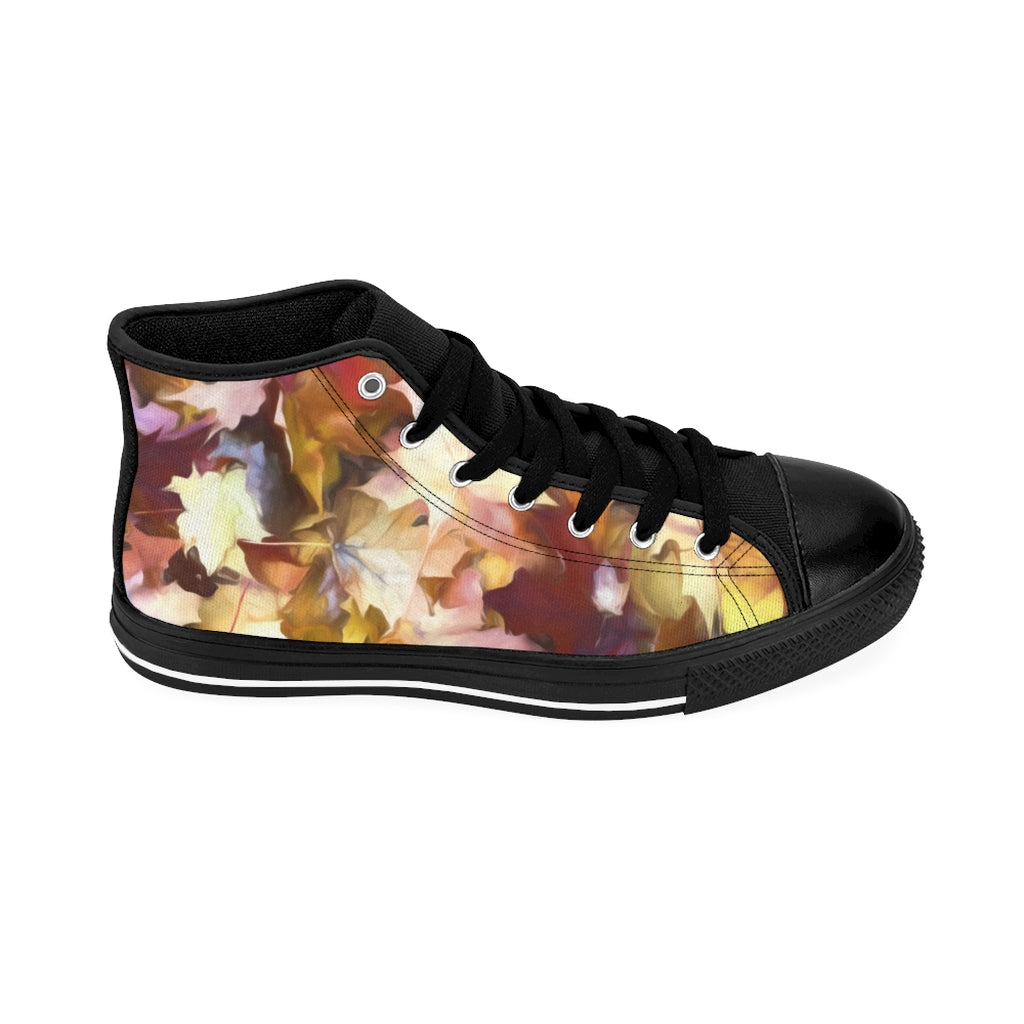 Fall Leaves Bright Women's High-top Sneakers