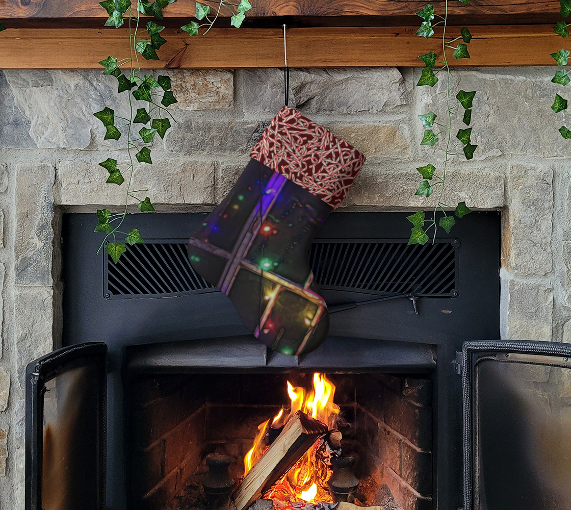 Christmas Light refraction Holiday Stocking