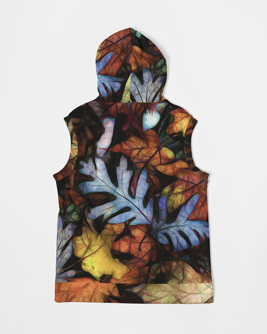 Mid October Leaves Men's Premium Heavyweight Sleeveless Hoodie