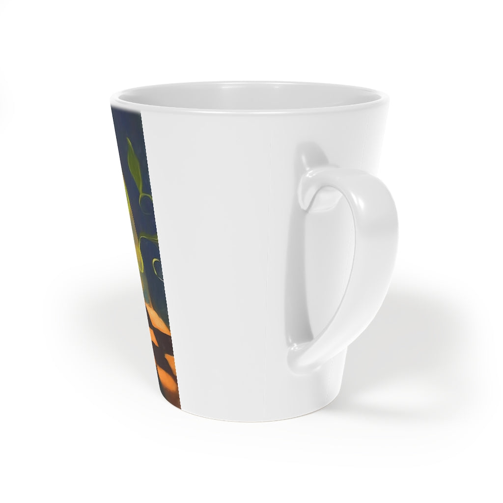 Flower In Tunnel Latte Mug, 12oz