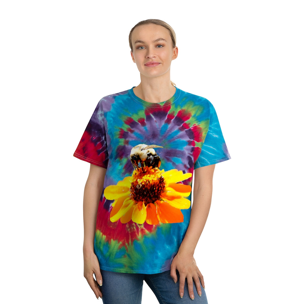 Bee on a Flower Tie-Dye Tee, Spiral