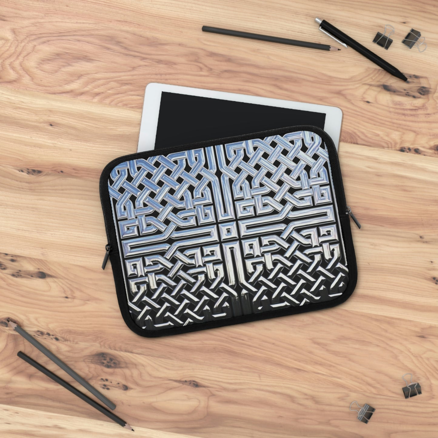 Chrome Celtic Knot Laptop Sleeve