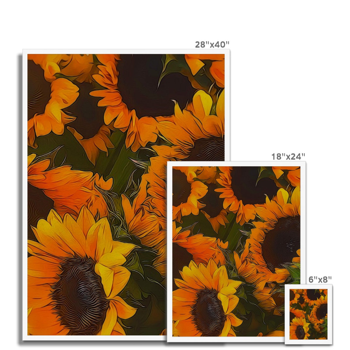 Sunflowers Framed Print