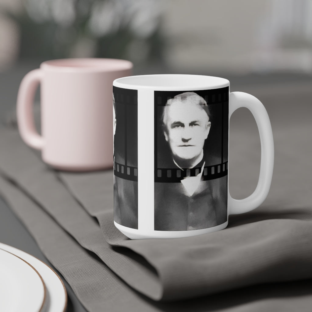 Silent Film Thomas Edison Ceramic Mugs (11oz\15oz\20oz)