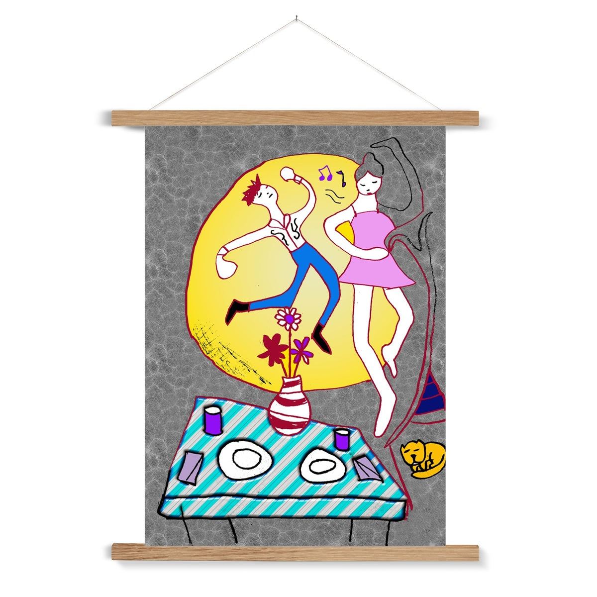 Dancin In The Moonlight Fine Art Print with Hanger