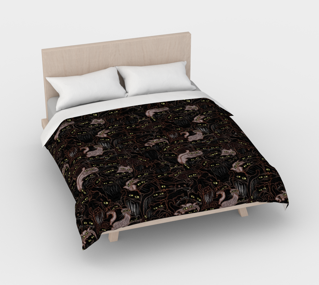Black Cats Duvet Cover