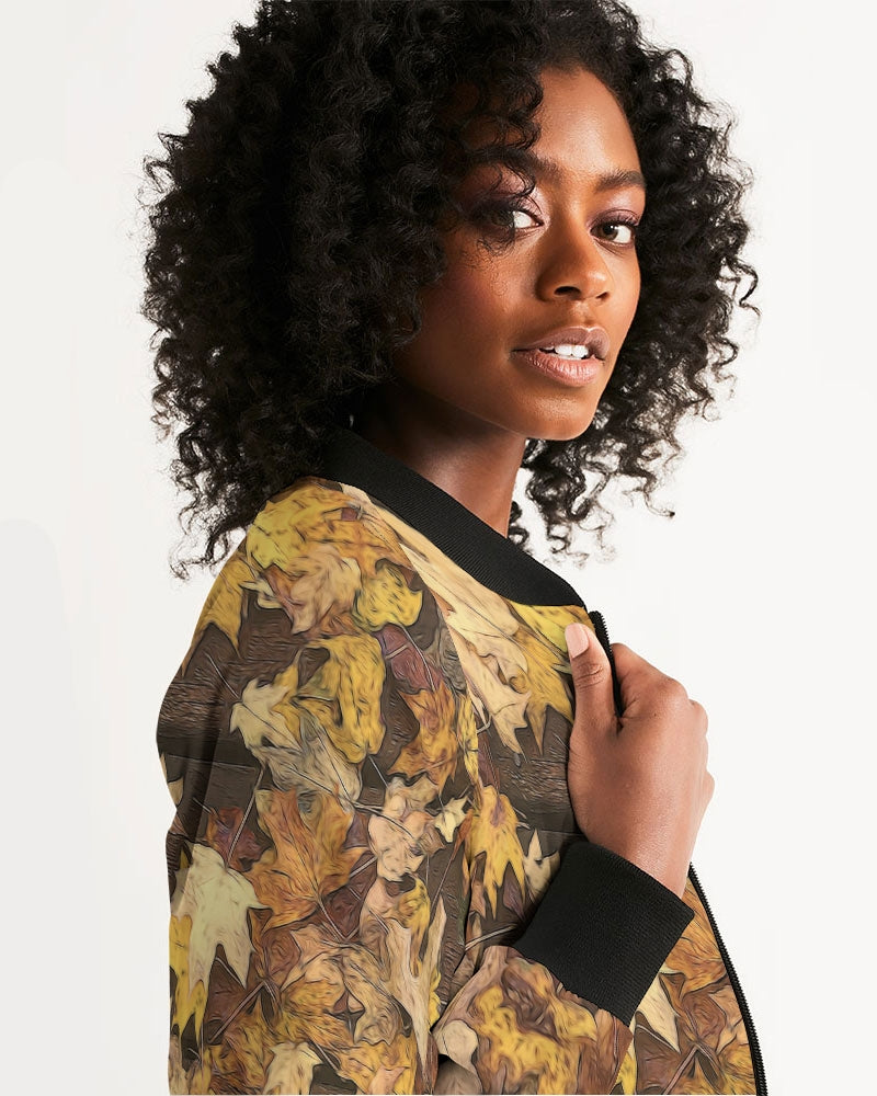 Late October Leaves Women's Bomber Jacket