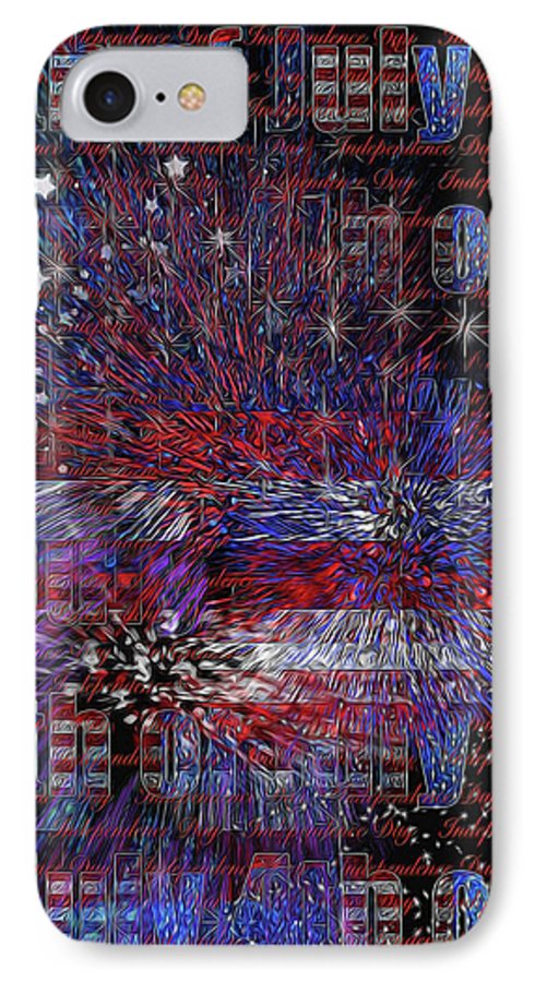 4th of July Poster - Phone Case