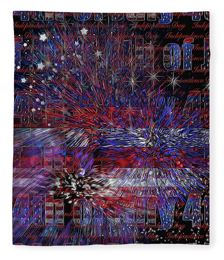 4th of July Poster - Blanket