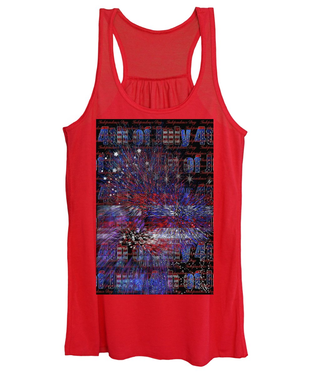 4th of July Poster - Women's Tank Top