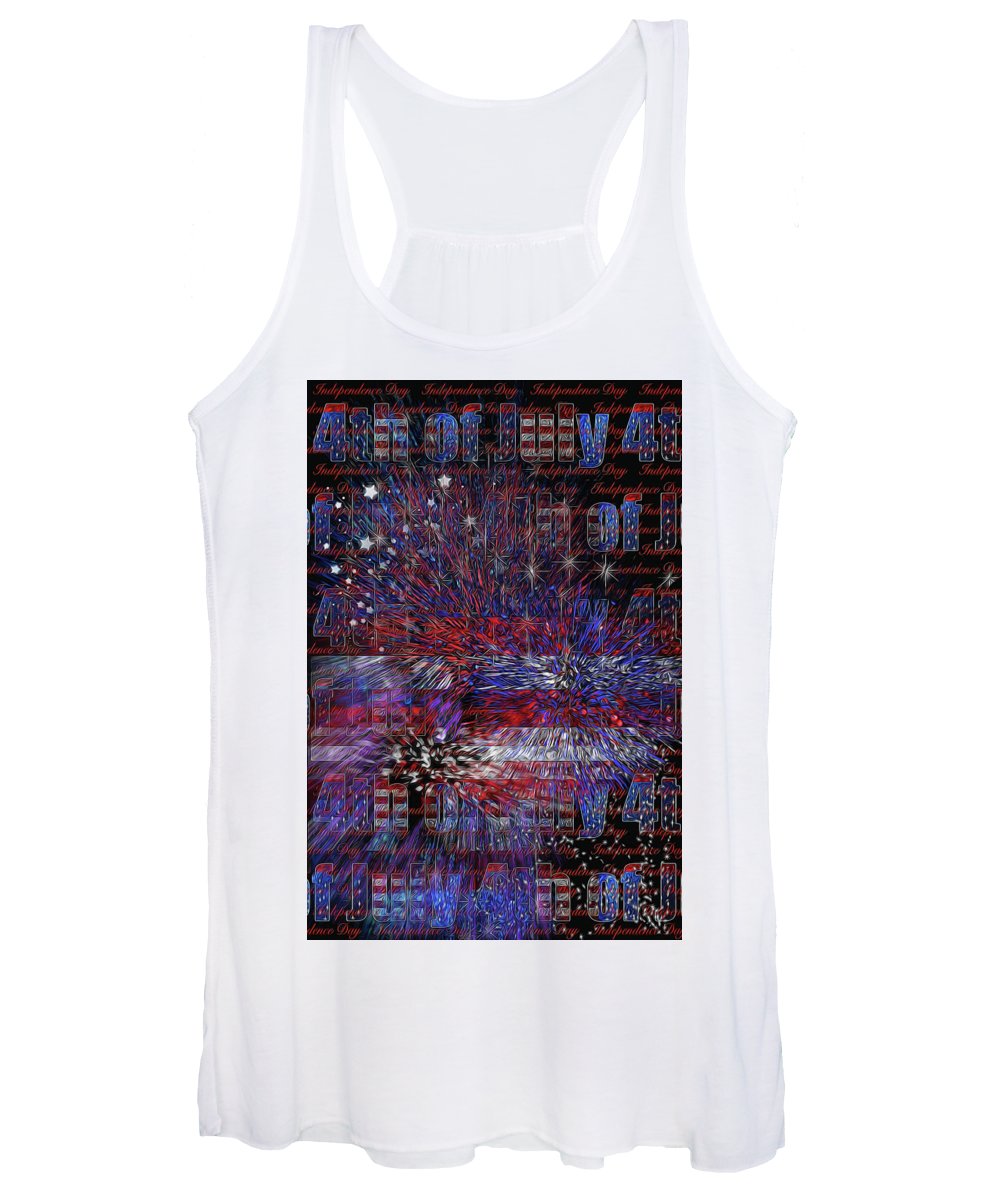 4th of July Poster - Women's Tank Top
