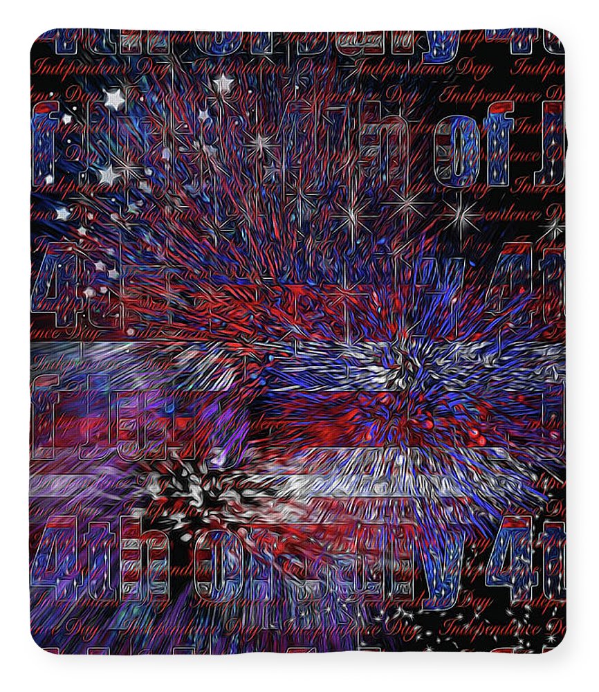 4th of July Poster - Blanket