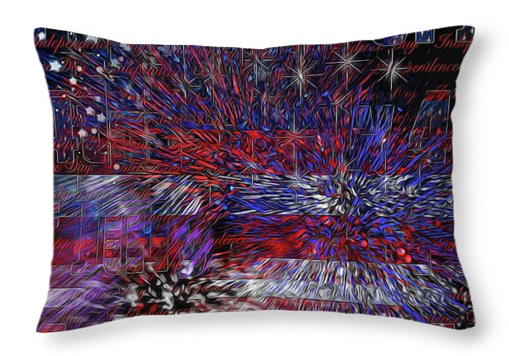 4th of July Poster - Throw Pillow
