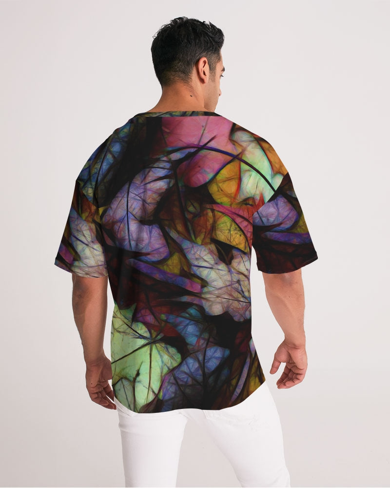 Fall Leaves Abstract Men's Premium Heavyweight Tee