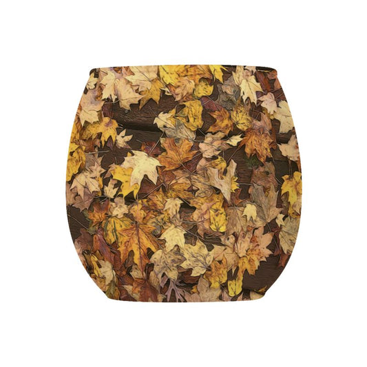 Late October Leaves Glass Tealight Holder