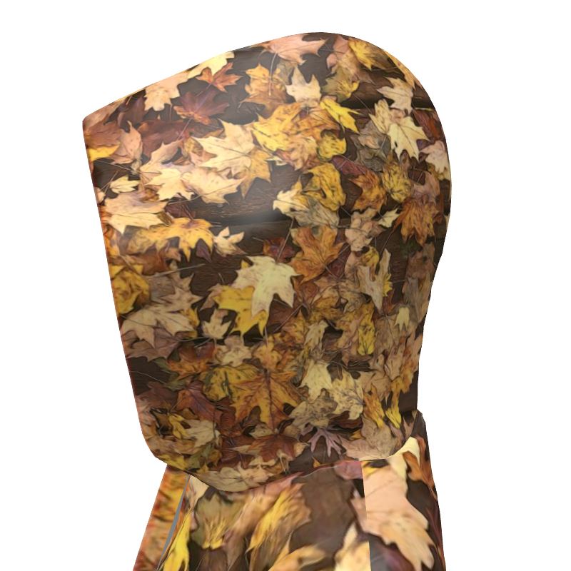 Late October Leaves Women's Hooded Rain Mac