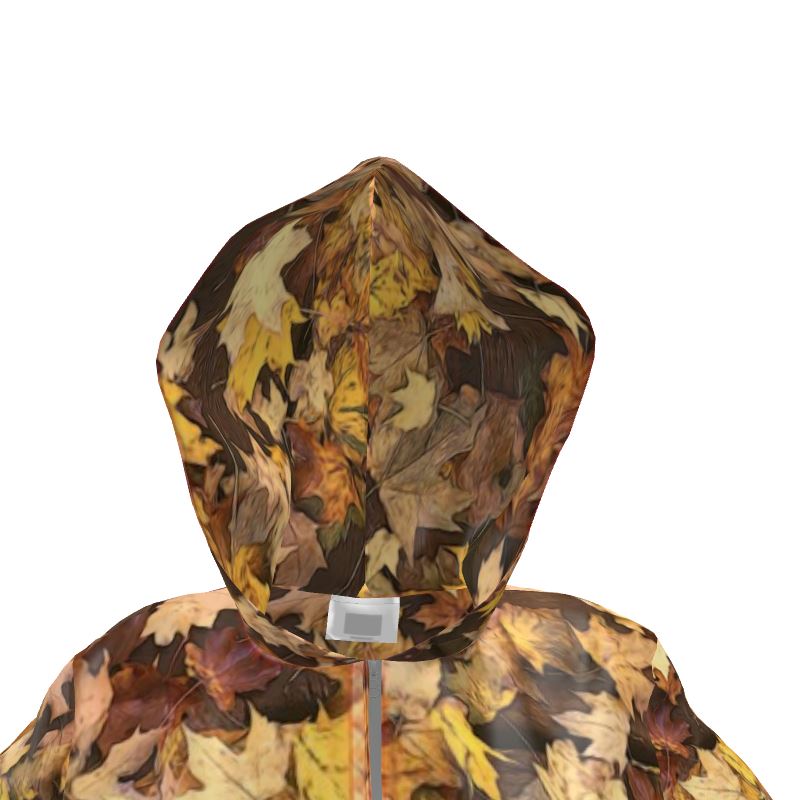 Late October Leaves Women's Hooded Rain Mac