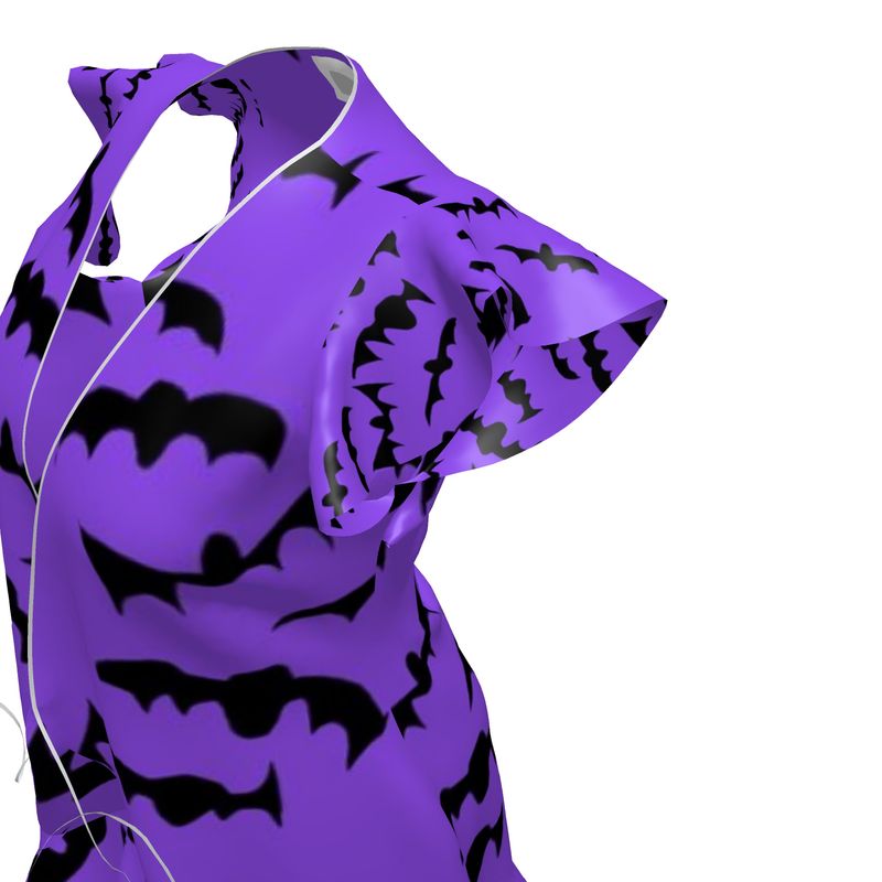 Bats Pattern Tea Dress