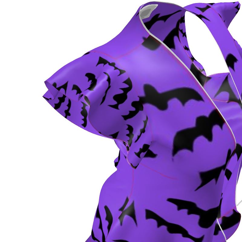 Bats Pattern Tea Dress