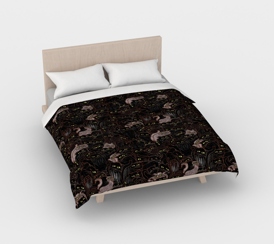 Black Cats Duvet Cover