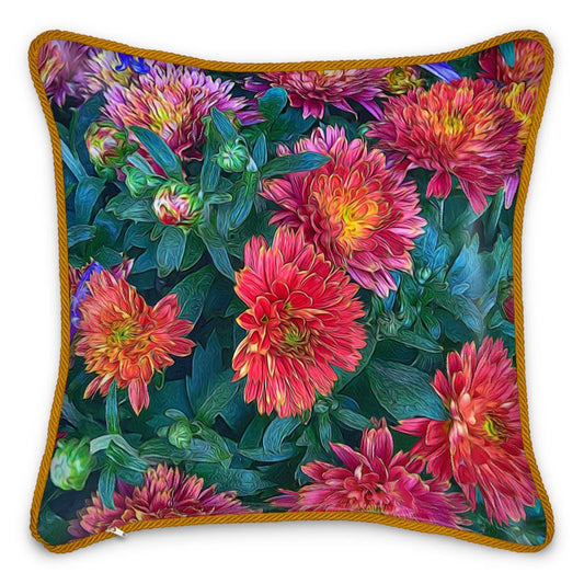 Warm Fall Mums Silk Cushions