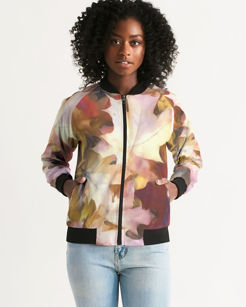 Fall Leaves Bright Women's Bomber Jacket