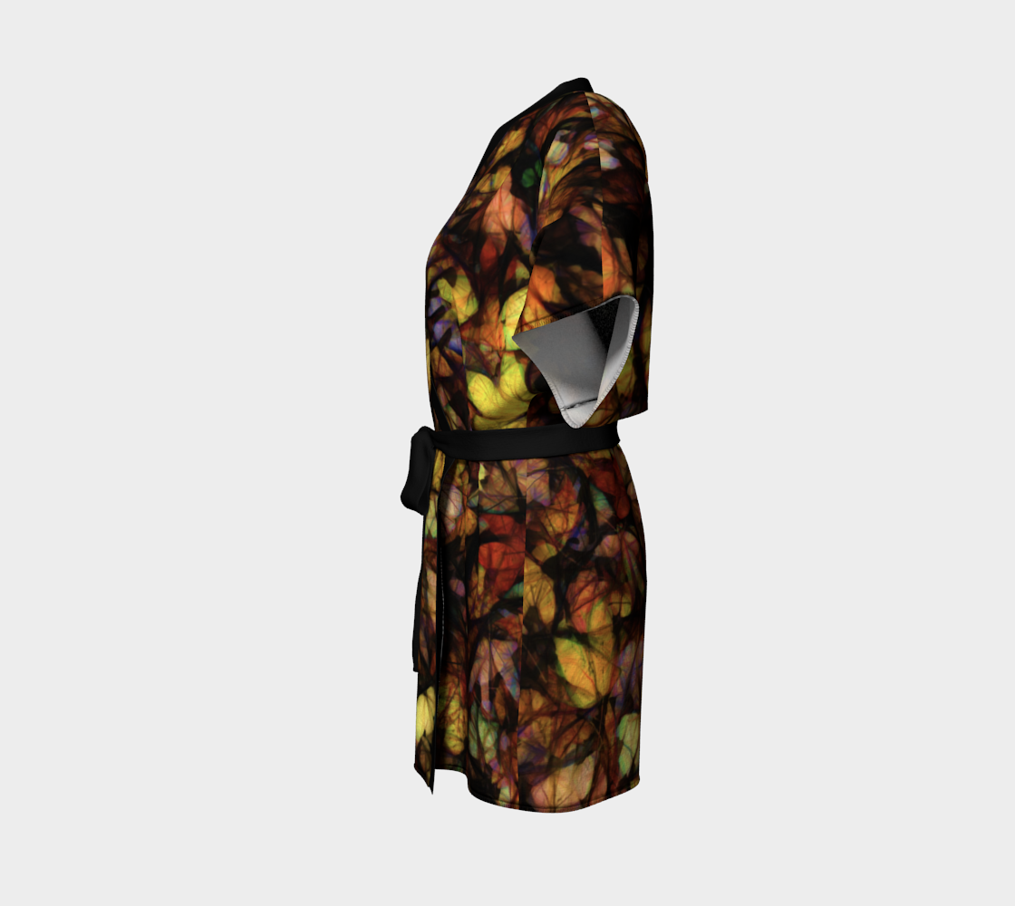 Late October Leaves Kimono Robe