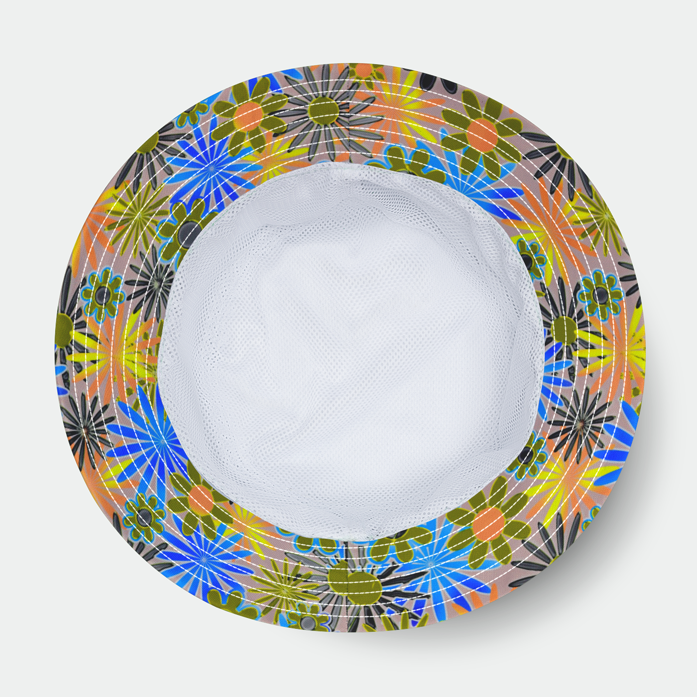 Blue and Gold Daisies Bucket Hat