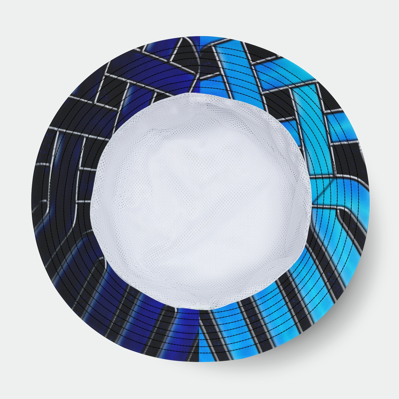 Blue Glass Celtic Knot Bucket Hat