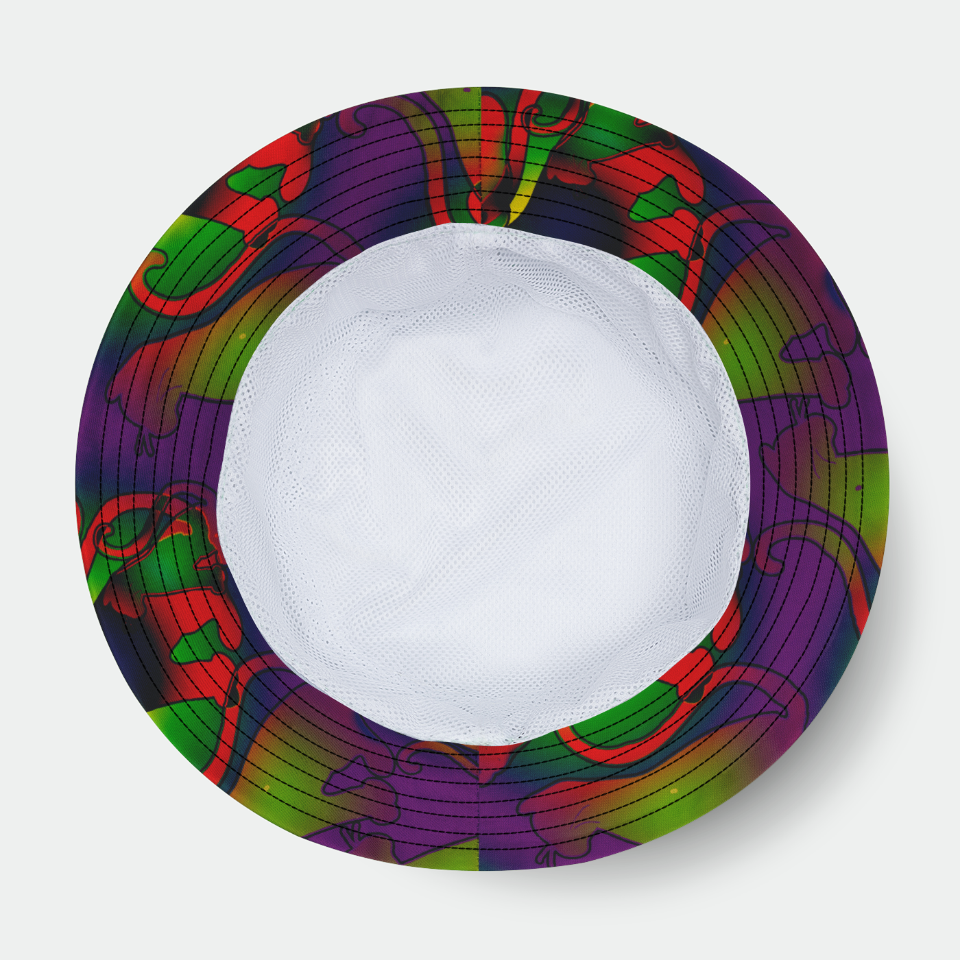 Rainbow Cats Pattern Bucket Hat