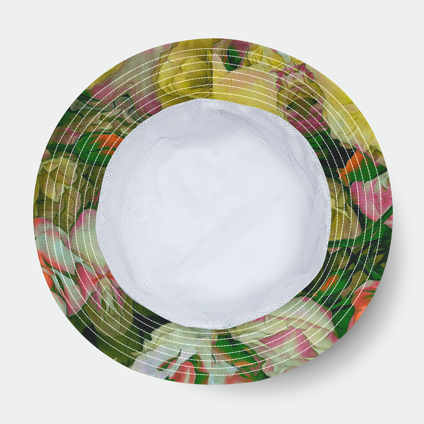 Yellow Flower Kaleidoscope Bucket Hat