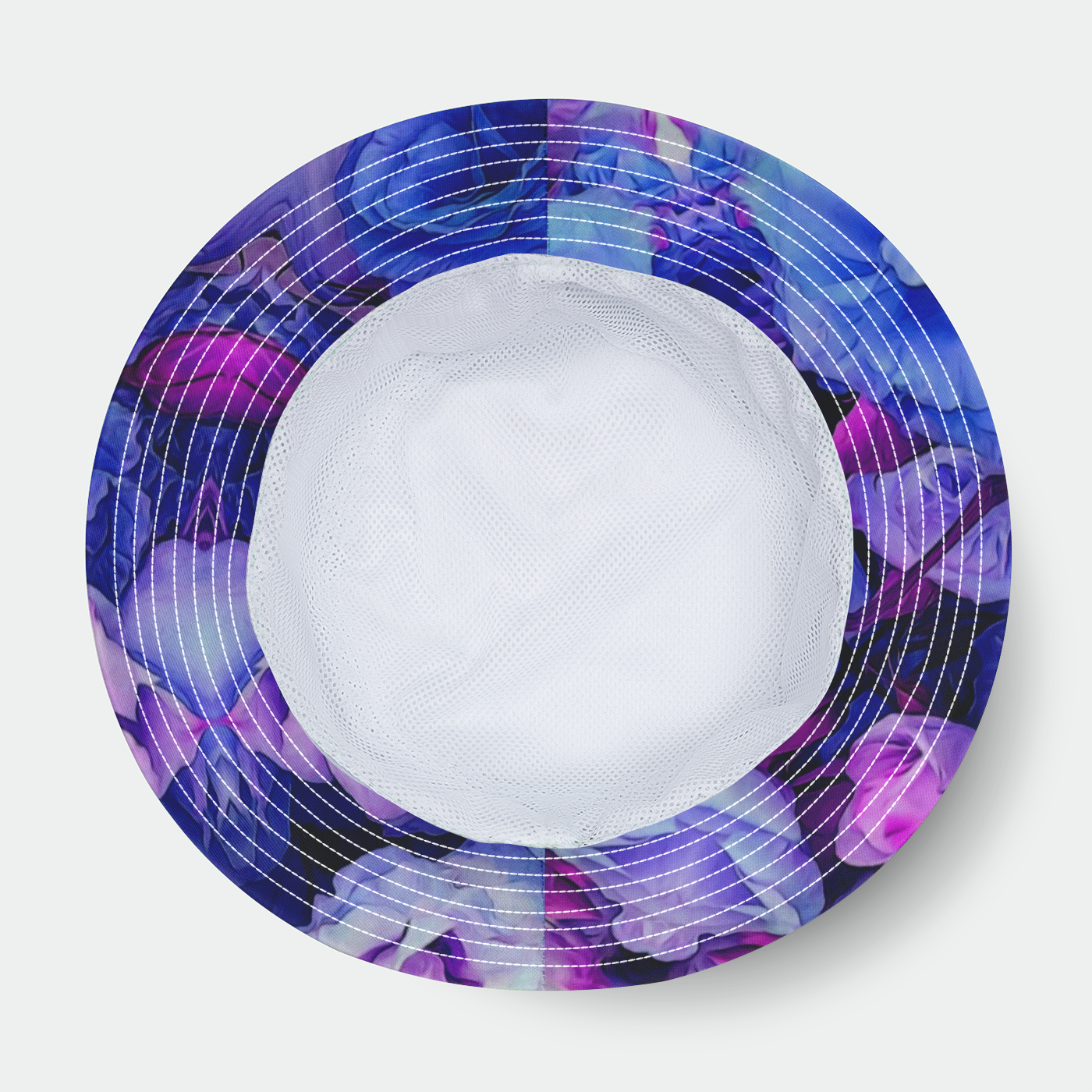 Periwinkle Flower Kaleidoscope Bucket Hat