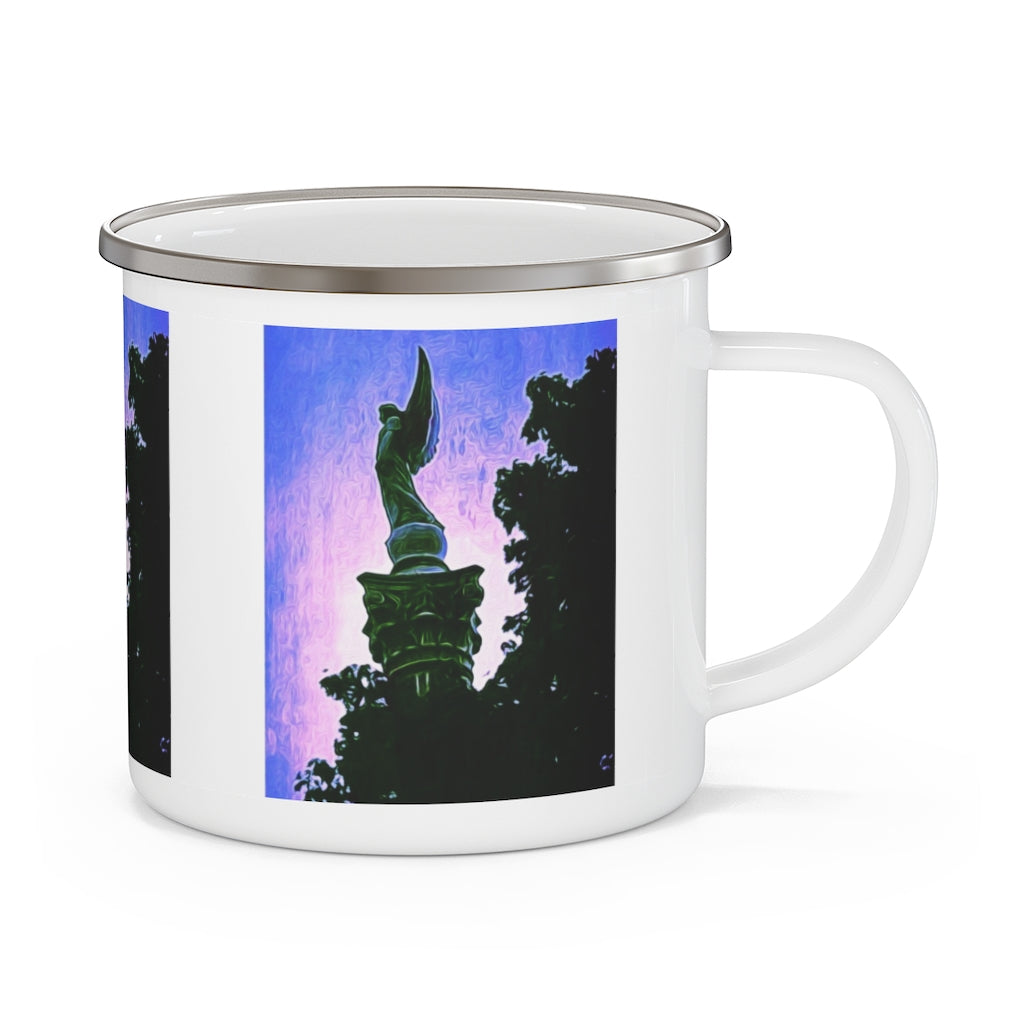 Samothrace Statue Enamel Camping Mug