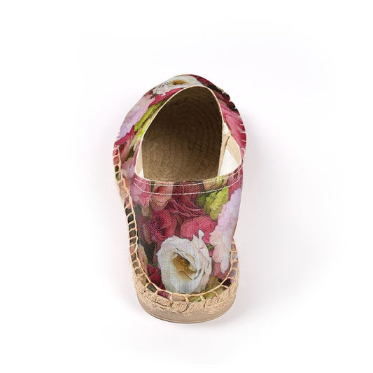 Pink Lisianthus Flowers Espadrilles
