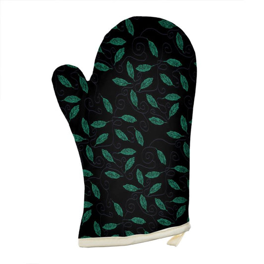 Copper Leaves Oven Glove
