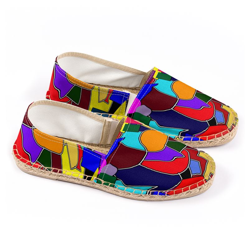 Crazy Color Abstract Espadrilles