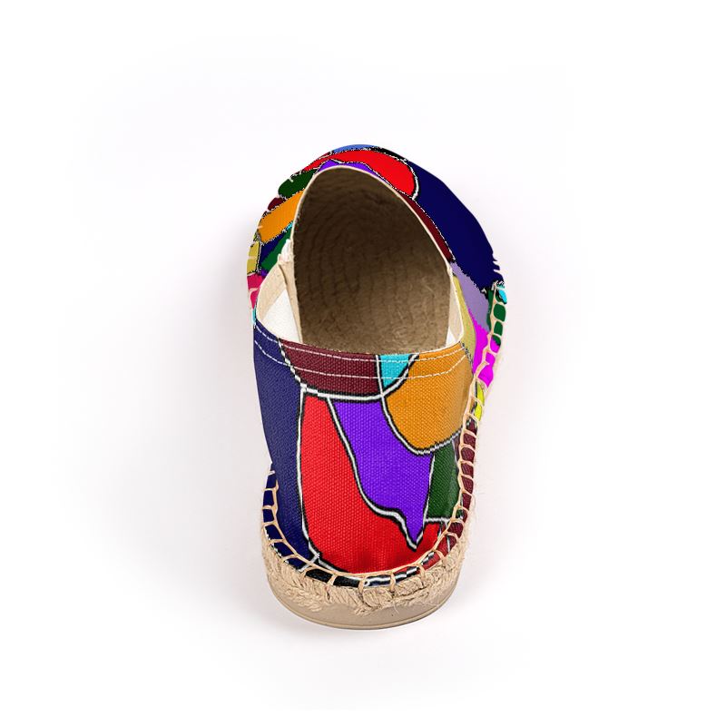 Crazy Color Abstract Espadrilles